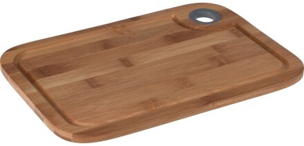 Set van 4x stuks snijplank/ontbijtplankjes bamboe hout rechthoek 30 x 20 cm - Snijplanken voor groente, fruit, vlees en vis