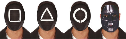 Set van 4x stuks verkleed maskers game bekend van tv serie