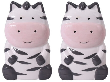 Set van 4x stuks zebra radiator waterverdamper/luchtbevochtiger 17 cm - Kinderkamer - Waterverdampers verwarming