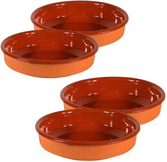 Set van 4x tapas borden/schalen Sevilla 26 cm en 24 cm