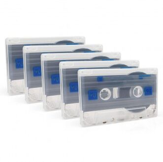 Set van 5 cassettebandjes 90 min.
