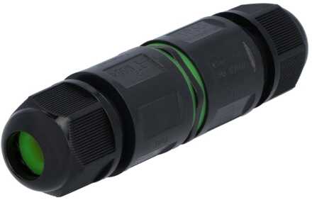 Set van 5 Kabelverbinders - IP68 Waterdicht - Gereedschapsloze installatie - Koppelstuk - Geschikt voor 4-12 mm kabeldikte Zwart