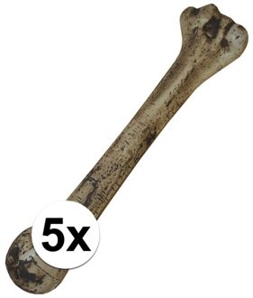 Set van 5x stuks horror thema decoratie botten - 27 cm - Halloween - kerkhof versiering