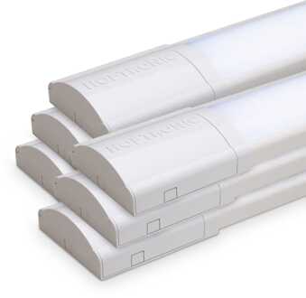 Set van 6 LED batten 150cm - 7000 lumen 50 Watt (140lm/W) - 6500K Daglicht Wit - Flikkervrij - IP20 voor binnen - Onderbouwverlichting - Koppelbaar