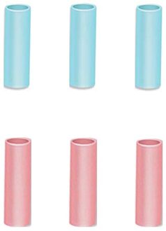 Set Van 6 Silicon Tips Cover Food Grade Cover Voor 6Mm Rvs Rietjes Cover Food Grade Cover 6mm Rvs Rietjes 32