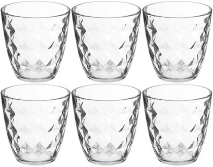 Set van 6x stuks water/sap glazen Fabi 250 ml van glas - Drinkglazen Transparant