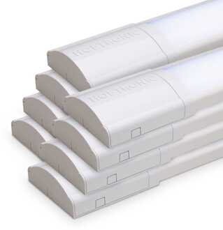 Set van 8 LED batten 150cm - 7000 lumen 50 Watt (140lm/W) - 6500K Daglicht Wit - Flikkervrij - IP20 voor binnen - Onderbouwverlichting - Koppelbaar