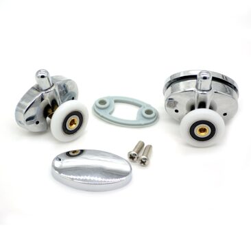 Set Van 8 Ovale Vlinder Enkel Wiel Douche Deur Rollers 23 Mm/25 Mm/20 Mm diameter 23mm