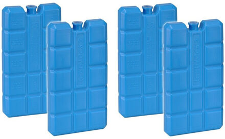 Set van 8x blauwe koelelementen 200 gram 8 x 15 x 2 cm