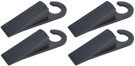 Set van 8x deurstoppers/deurwiggen kunststof 12,5 cm