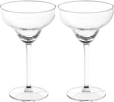 Set van 8x stuks cocktail/margarita glazen van 300 ml - Drinkglazen Transparant