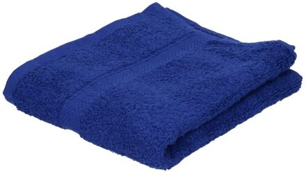Set van 8x stuks luxe handdoeken blauw 50 x 90 cm 550 grams - Badkamer textiel badhanddoeken