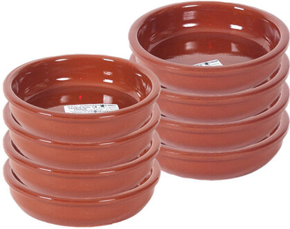 Set van 8x tapas bakjes/schaaltjes Bilbao 16 cm en 14 cm