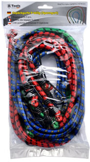 Set van 9x bagage elastieken 60/80/100 cm - Bagagespinnen Multikleur