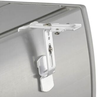 Set Van Aanpasbare Steunen Cassette Rolgordijn Met Groef 2st