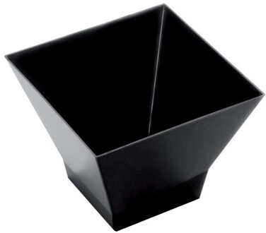 Set Van Kommen Goldplast Vinger Voedsel Plastic Zwart 200 Ml (12 Stuks)