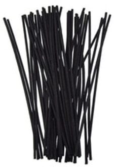 Set Van Riet Geur Olie Diffuser Vervanging Stokken Bamboe Rotan Accessoires zwart