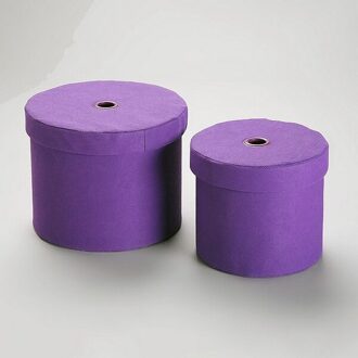 Set Van Stapelbare Organiseren Dozen Katoen (2 Stuks) (21X17X21 Cm)