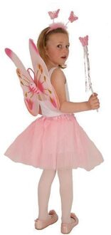 Set vlinder 4-delig Roze