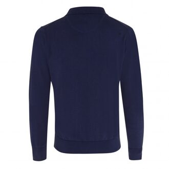 SETH Pullover With Hidden Buttons Navy   S