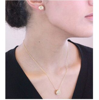 Sets Rond - Oostenrijks kristal Wit & Goud - One Size