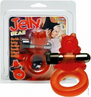 Seven Creations Jelly Bear - Cockring - Rood - Ø 25 mm