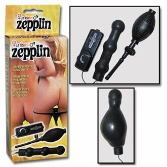 Seven Creations Zepplin Black Inflatable Anal Wand - Buttplug - Zwart - Ø 30 mm
