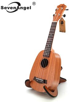 Sevenangel 21 Inch Ukulele Mahonie Ananas Vat Type Sopraan Ukelele Mini Gitaar 4 Stings Hawaiian Uku Muziekinstrument