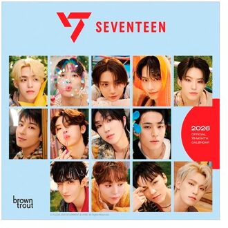 Seventeen 2026 Mini 7x7 Calendar - Browntrout