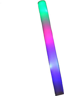 Seventies/disco thema - LED foam stick/lichtstaaf - 1x stuks - multi colour - 45 cm - Verkleedattributen Multikleur