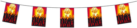 Seventies/eighties disco thema slinger 3 meter - Feestslingers Multikleur