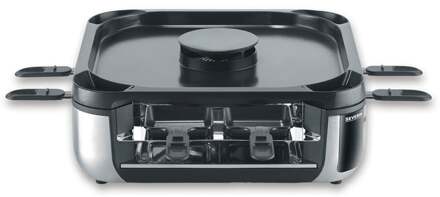 Severin Gourmetstel RG2379 SEVENTO Racletteset Zwart
