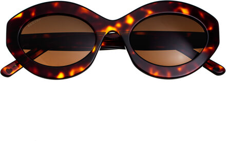 Severine Handgemaakt in Italië zonnebril Bruin - One Size