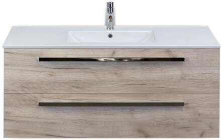 Seville Badmeubelset 120 cm - 2 Laden Craft Oak - Wastafel Enjoy Enkel