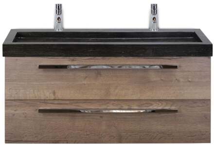 Seville Badmeubelset 120 cm - 2 Laden Tabacco - Wastafel Lucca Enkel