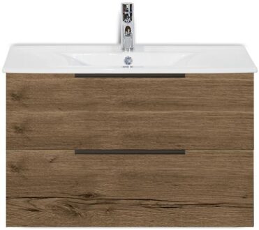 Seville Badmeubelset 80 cm - Tabacco Edge Greep - Wastafel Enjoy