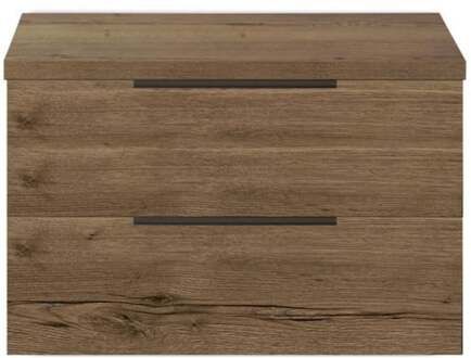 Seville Badmeubelset 80 cm - Wastafelblad Tabacco Edge Greep