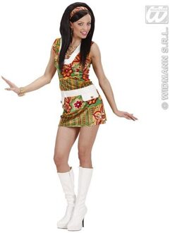 Sexy 60's mode meisje kostuum Multikleur - Print