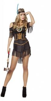 Sexy bruin indianen kostuum voor vrouwen - Verkleedkleding