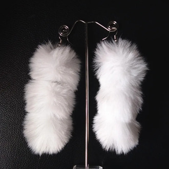 Sexy Earring Fur Ball Dangle Earring Drop Earring Fluffy Long Tassel Brinco Ear Drops Earring Fashion Performa Jewelry For Women