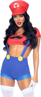 Sexy Mario Loodgieter Pakje Dames Multikleur - Print