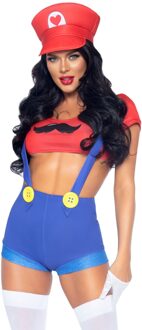 Sexy Mario Loodgieter Pakje Dames Multikleur - Print