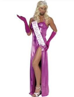 "Sexy Miss World-outfit voor mannen - Verkleedkleding - Medium"