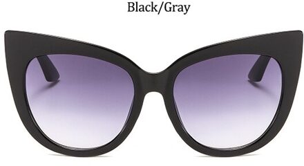 Sexy Rode Cat Eye Bril Vrouwen Mode Crystal Brilmonturen Vrouwelijke Clear Vintage Shades Zonnebril Brillen Oculos zwart grijs