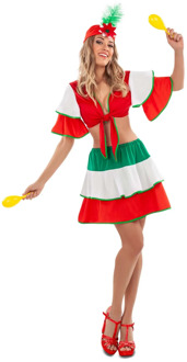 Sexy Rumba Danseres Kostuum Multikleur - Print