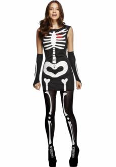"Sexy skelettenoutfit voor vrouwen - Verkleedkleding - XS"