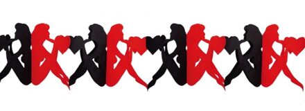 Sexy vrouw slinger papier 3 meter