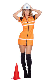 Sexy Wegwerker Kostuum Dames Multikleur - Print