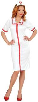 Sexy wit en rood verpleegster kostuum voor vrouwen - Verkleedkleding