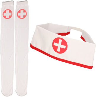 Sexy zuster/verpleegster verkleed set - 2-delig - carnaval accessoires